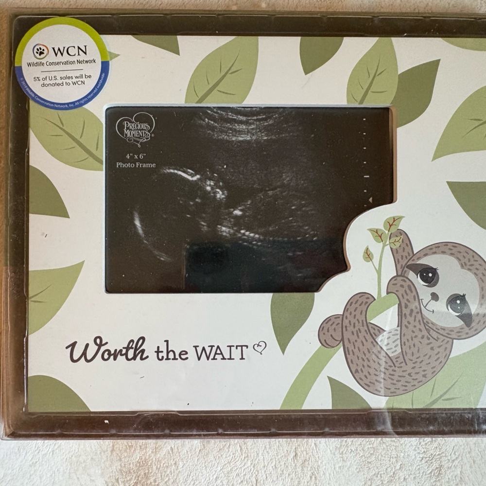 Precious Moments - ‘Worth the Wait’ 4x6 Sloth Frame